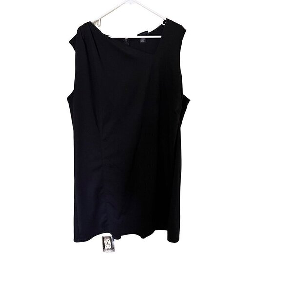 NFS Lane Bryant Black Sleeveless Plus Size Dress 26/28W Stretch - Picture 1 of 11